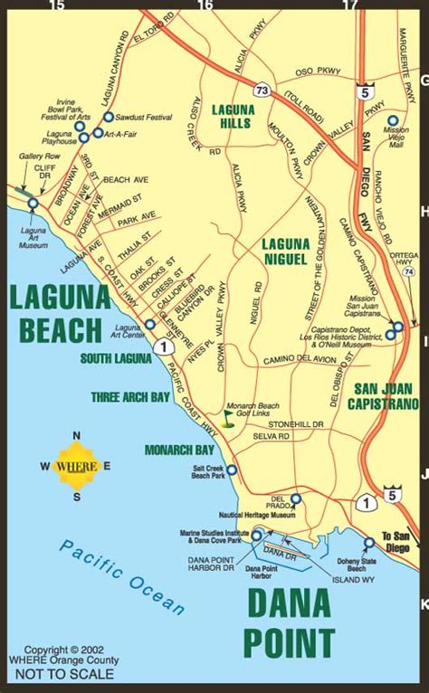 Map Of Laguna Beach California